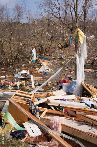 Photo: Tornado damage in Lapeer, Michigan. Tornado damage in Lapeer, Michigan.