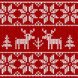 Vector: Red "sweater with deer" seamless pattern Red "sweater with deer" seamless pattern