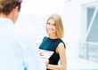 Two young business collegues.