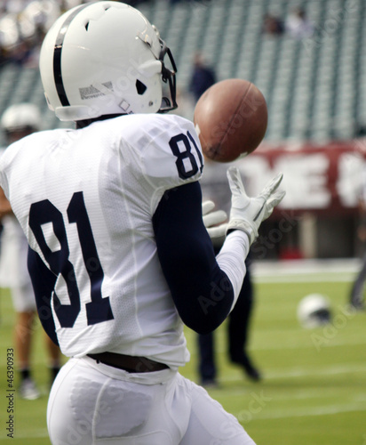 Photo: Football player making a catch Football player making a catch