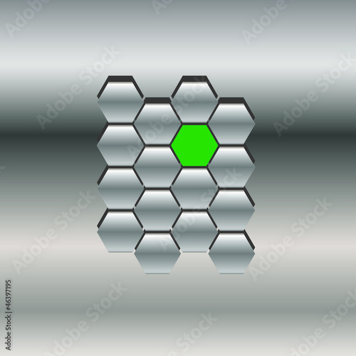 Vector: Sechseckmauer Sechseckmauer