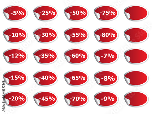 Illustration: Etiquetas descuento Etiquetas descuento
