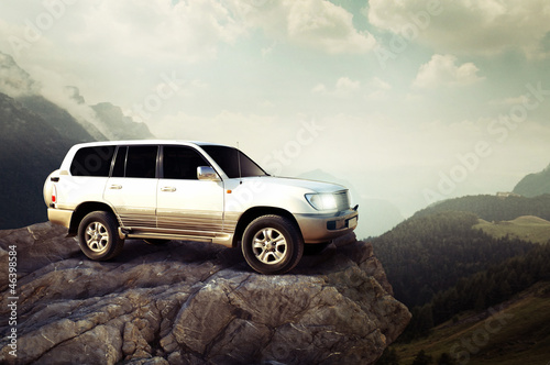 Photo: Offroadcar in the Mountains Offroadcar in the Mountains
