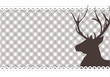 Hirsch auf Retro-Hintergrund