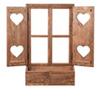 window with heart