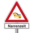 schild narrenzeit karneval