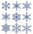 Snowflakes.