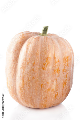 Photo: raw pumpkin isolated raw pumpkin isolated