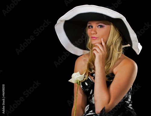 Photo: Pretty blonde teen girl portrait Pretty blonde teen girl portrait