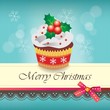 Christmas cupcake card