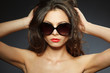 Photo: beauty portrait of young brunette woman beauty portrait of young brunette woman