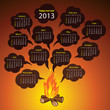 new year calendar 2013