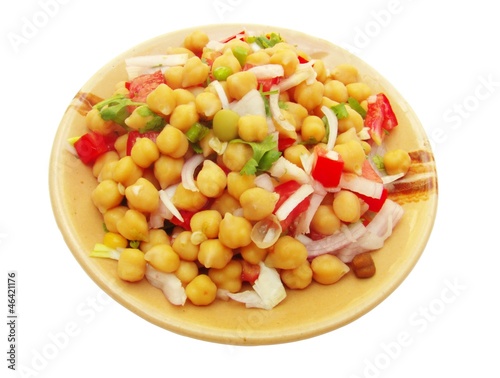 Photo: Salad with chickpea (Cicer arietinum) or Bengal gram Salad with chickpea (Cicer arietinum) or Bengal gram