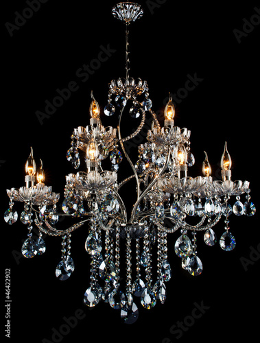 Photo: Contemporary glass chandelier Contemporary glass chandelier
