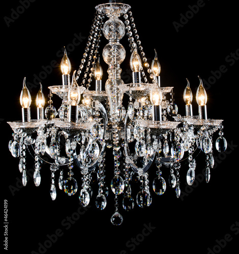Photo: Contemporary glass chandelier Contemporary glass chandelier
