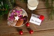 milk and cookies for santa