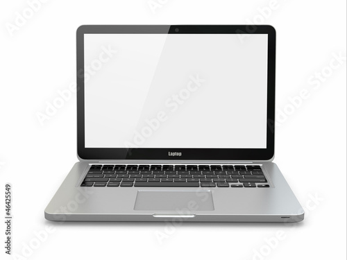 Illustration: Laptop. 3d Laptop. 3d