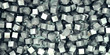 processed metal cubes