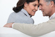 Mature couple on a sofa