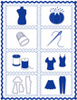 Sewing and Tailoring Icons, needlework, quilting, diy projects