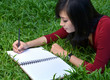 pretty women writing book
