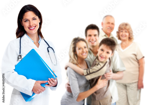 Photo: Family Doctor woman. Health care. Family Doctor woman. Health care.