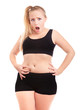 Size 40 girl is shocked by measuring her waist