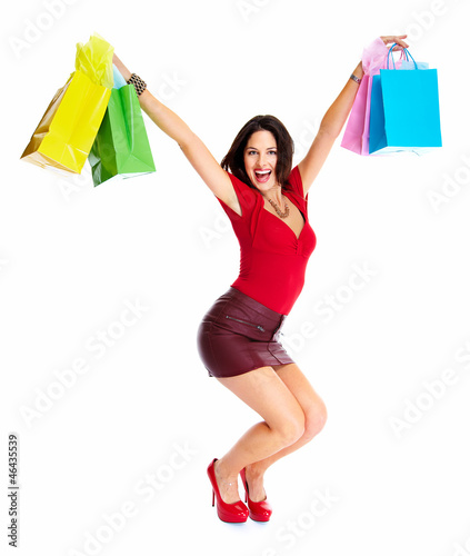 Photo: Shopping woman. Shopping woman.