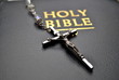 Crucifix on a Bible