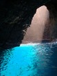 Windex blue water in Open Ceiling Cave at Na Pali Coast