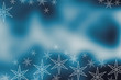 Illustration: Blauer abstrakter Hitergrund mit Schneeflocken Blauer abstrakter Hitergrund mit Schneeflocken