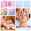 Foto: Beautiful Spa massage collage. Beautiful Spa massage collage.