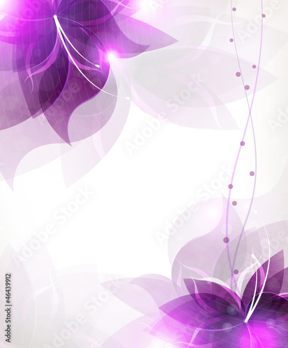 Vector: Abstract lilac flowers Abstract lilac flowers