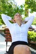 Business Woman Relaxing