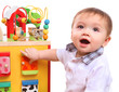 Cute Boy Playing with Toys