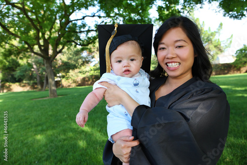 Photo: Mother and Baby at Graduation Mother and Baby at Graduation