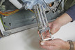 wash machine element removal