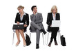 Executives sitting in a row