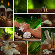 Spa theme  photo collage composed of different images