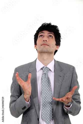 Photo: Man looking up Man looking up