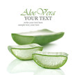 Fresh cut Aloe Vera slices