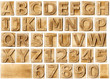Wooden alphabet