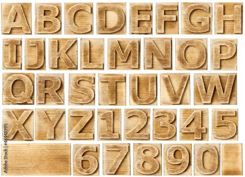 Photo: Wooden alphabet Wooden alphabet