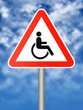 Sign - disabled person