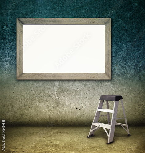 Photo: Billboard and ladder Billboard and ladder