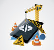 Vector website construction icon