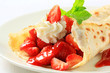 Strawberry crepe