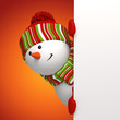 Photo: snowman label snowman label