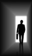 Vector: Businessmen walking into office . vector file Businessmen walking into office . vector file
