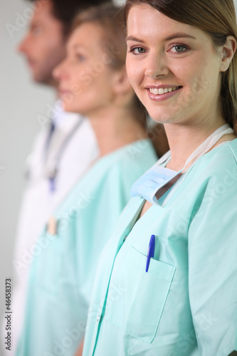 Photo: Row of nurses Row of nurses